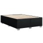 vidaXL Boxspringbett mit Matratze Schwarz 140x200 cm Stoff vidaXL Boxspringbett mit Matratze Schwarz 140x200 cm Stoff