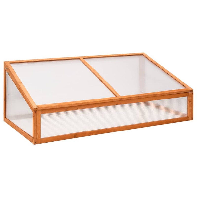 vidaXL Gewächshaus Orange 110x58,5x39 cm Tannenholz vidaXL Gewächshaus Orange 110x58,5x39 cm Tannenholz