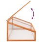 vidaXL Gewächshaus Orange 110x58,5x39 cm Tannenholz vidaXL Gewächshaus Orange 110x58,5x39 cm Tannenholz