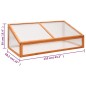 vidaXL Gewächshaus Orange 110x58,5x39 cm Tannenholz vidaXL Gewächshaus Orange 110x58,5x39 cm Tannenholz
