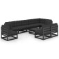 vidaXL 10-tlg. Garten-Lounge-Set mit Kissen Massivholz Kiefer vidaXL 10-tlg. Garten-Lounge-Set mit Kissen Massivholz Kiefer