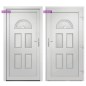 vidaXL Haustür Weiß 110x210 cm PVC vidaXL Haustür Weiß 110x210 cm PVC