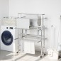 vidaXL Wäscheständer mit Rollen 89x64x129 cm Aluminium vidaXL Wäscheständer mit Rollen 89x64x129 cm Aluminium