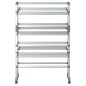 vidaXL Wäscheständer mit Rollen 89x64x129 cm Aluminium vidaXL Wäscheständer mit Rollen 89x64x129 cm Aluminium