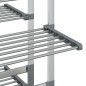 vidaXL Wäscheständer mit Rollen 89x64x129 cm Aluminium vidaXL Wäscheständer mit Rollen 89x64x129 cm Aluminium