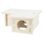 TRIXIE Nagerhaus mit 3 Kammern 30x12x30 cm Holz TRIXIE Nagerhaus mit 3 Kammern 30x12x30 cm Holz