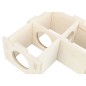 TRIXIE Nagerhaus mit 3 Kammern 30x12x30 cm Holz TRIXIE Nagerhaus mit 3 Kammern 30x12x30 cm Holz