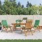 vidaXL Gartenstühle mit Kissen 4 Stk. Massivholz Teak vidaXL Gartenstühle mit Kissen 4 Stk. Massivholz Teak