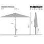 Madison Sonnenschirm Elba 300 cm Grau Madison Sonnenschirm Elba 300 cm Grau