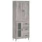Highboard Grau Sonoma 69,5x34x180 cm Holzwerkstoff Highboard Grau Sonoma 69,5x34x180 cm Holzwerkstoff