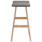 vidaXL Barhocker 2 Stk. Dunkelgrau Stoff vidaXL Barhocker 2 Stk. Dunkelgrau Stoff