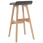 vidaXL Barhocker 2 Stk. Dunkelgrau Stoff vidaXL Barhocker 2 Stk. Dunkelgrau Stoff