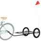 vidaXL Fahrradanhänger Schwarz 135x68x37 cm Eisen vidaXL Fahrradanhänger Schwarz 135x68x37 cm Eisen