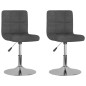 vidaXL Esszimmerstühle 2 Stk. Drehbar Dunkelgrau Stoff vidaXL Esszimmerstühle 2 Stk. Drehbar Dunkelgrau Stoff