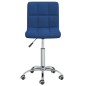 vidaXL Bürostuhl Drehbar Blau Stoff vidaXL Bürostuhl Drehbar Blau Stoff