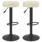 vidaXL Barhocker 2 Stk. Creme Samt vidaXL Barhocker 2 Stk. Creme Samt