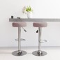 vidaXL Barhocker 2 Stk. Taupe Stoff vidaXL Barhocker 2 Stk. Taupe Stoff