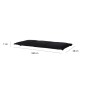 Madison Bankauflage Panama 180x48 cm Schwarz Madison Bankauflage Panama 180x48 cm Schwarz