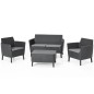 Keter 8-tlg. Garten-Sofagarnitur Salemo Graphitgrau 236629 Keter 8-tlg. Garten-Sofagarnitur Salemo Graphitgrau 236629