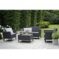 Keter 8-tlg. Garten-Sofagarnitur Salemo Graphitgrau 236629 Keter 8-tlg. Garten-Sofagarnitur Salemo Graphitgrau 236629