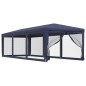 vidaXL Partyzelt mit 8 Mesh-Seitenwänden Blau 3x9 m HDPE vidaXL Partyzelt mit 8 Mesh-Seitenwänden Blau 3x9 m HDPE