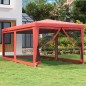 vidaXL Partyzelt mit 6 Mesh-Seitenwänden Rot 3x6 m HDPE vidaXL Partyzelt mit 6 Mesh-Seitenwänden Rot 3x6 m HDPE