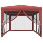 vidaXL Partyzelt mit 6 Mesh-Seitenwänden Rot 3x6 m HDPE vidaXL Partyzelt mit 6 Mesh-Seitenwänden Rot 3x6 m HDPE