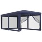 vidaXL Partyzelt mit 6 Mesh-Seitenwänden Blau 3x6 m HDPE vidaXL Partyzelt mit 6 Mesh-Seitenwänden Blau 3x6 m HDPE