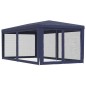 vidaXL Partyzelt mit 6 Mesh-Seitenwänden Blau 3x6 m HDPE vidaXL Partyzelt mit 6 Mesh-Seitenwänden Blau 3x6 m HDPE