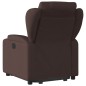 vidaXL Relaxsessel mit Aufstehhilfe Elektrisch Dunkelbraun Stoff vidaXL Relaxsessel mit Aufstehhilfe Elektrisch Dunkelbraun Stoff