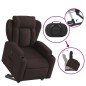 vidaXL Relaxsessel mit Aufstehhilfe Elektrisch Dunkelbraun Stoff vidaXL Relaxsessel mit Aufstehhilfe Elektrisch Dunkelbraun Stoff