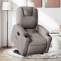 vidaXL Relaxsessel mit Aufstehhilfe Elektrisch Taupe Stoff vidaXL Relaxsessel mit Aufstehhilfe Elektrisch Taupe Stoff