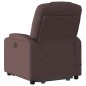 vidaXL Elektrischer Massagesessel mit Aufstehhilfe Dunkelbraun Stoff vidaXL Elektrischer Massagesessel mit Aufstehhilfe Dunkelbraun Stoff