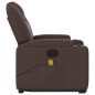 vidaXL Elektrischer Massagesessel mit Aufstehhilfe Dunkelbraun Stoff vidaXL Elektrischer Massagesessel mit Aufstehhilfe Dunkelbraun Stoff