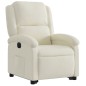vidaXL Relaxsessel mit Aufstehhilfe Elektrisch Creme Samt vidaXL Relaxsessel mit Aufstehhilfe Elektrisch Creme Samt