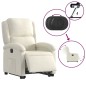 vidaXL Relaxsessel mit Aufstehhilfe Elektrisch Creme Samt vidaXL Relaxsessel mit Aufstehhilfe Elektrisch Creme Samt