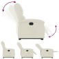vidaXL Relaxsessel mit Aufstehhilfe Elektrisch Creme Samt vidaXL Relaxsessel mit Aufstehhilfe Elektrisch Creme Samt