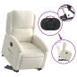 vidaXL Relaxsessel mit Aufstehhilfe Elektrisch Creme Samt vidaXL Relaxsessel mit Aufstehhilfe Elektrisch Creme Samt