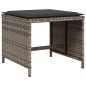 vidaXL 15-tlg. Garten-Essgruppe mit Kissen Grau Poly Rattan vidaXL 15-tlg. Garten-Essgruppe mit Kissen Grau Poly Rattan