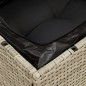 vidaXL Garten-Ecksofa mit Kissen Hellgrau Poly Rattan vidaXL Garten-Ecksofa mit Kissen Hellgrau Poly Rattan