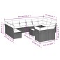 vidaXL 13-tlg. Garten-Sofagarnitur mit Kissen Hellgrau Poly Rattan vidaXL 13-tlg. Garten-Sofagarnitur mit Kissen Hellgrau Poly Rattan