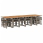 vidaXL 17-tlg. Garten-Essgruppe mit Kissen Grau Poly Rattan vidaXL 17-tlg. Garten-Essgruppe mit Kissen Grau Poly Rattan