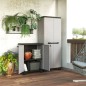 Keter Lagerschrank mit Böden Planet Grau und Schwarz Keter Lagerschrank mit Böden Planet Grau und Schwarz