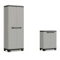 Keter Lagerschrank mit Böden Planet Grau und Schwarz Keter Lagerschrank mit Böden Planet Grau und Schwarz