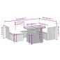 vidaXL 8-tlg. Garten-Sofagarnitur mit Kissen Beige Poly Rattan vidaXL 8-tlg. Garten-Sofagarnitur mit Kissen Beige Poly Rattan