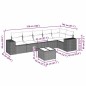 vidaXL 7-tlg. Garten-Sofagarnitur mit Kissen Hellgrau Poly Rattan vidaXL 7-tlg. Garten-Sofagarnitur mit Kissen Hellgrau Poly Rattan