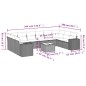 vidaXL 11-tlg. Garten-Sofagarnitur mit Kissen Hellgrau Poly Rattan vidaXL 11-tlg. Garten-Sofagarnitur mit Kissen Hellgrau Poly Rattan