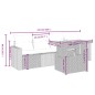 vidaXL 5-tlg. Garten-Sofagarnitur mit Kissen Beige Poly Rattan vidaXL 5-tlg. Garten-Sofagarnitur mit Kissen Beige Poly Rattan