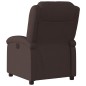 vidaXL Relaxsessel Elektrisch Dunkelbraun Stoff vidaXL Relaxsessel Elektrisch Dunkelbraun Stoff