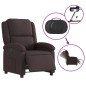 vidaXL Relaxsessel Elektrisch Dunkelbraun Stoff vidaXL Relaxsessel Elektrisch Dunkelbraun Stoff